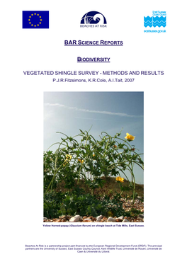 VEGETATED SHINGLE SURVEY - METHODS and RESULTS P.J.R.Fitzsimons, K.R.Cole, A.I.Tait, 2007