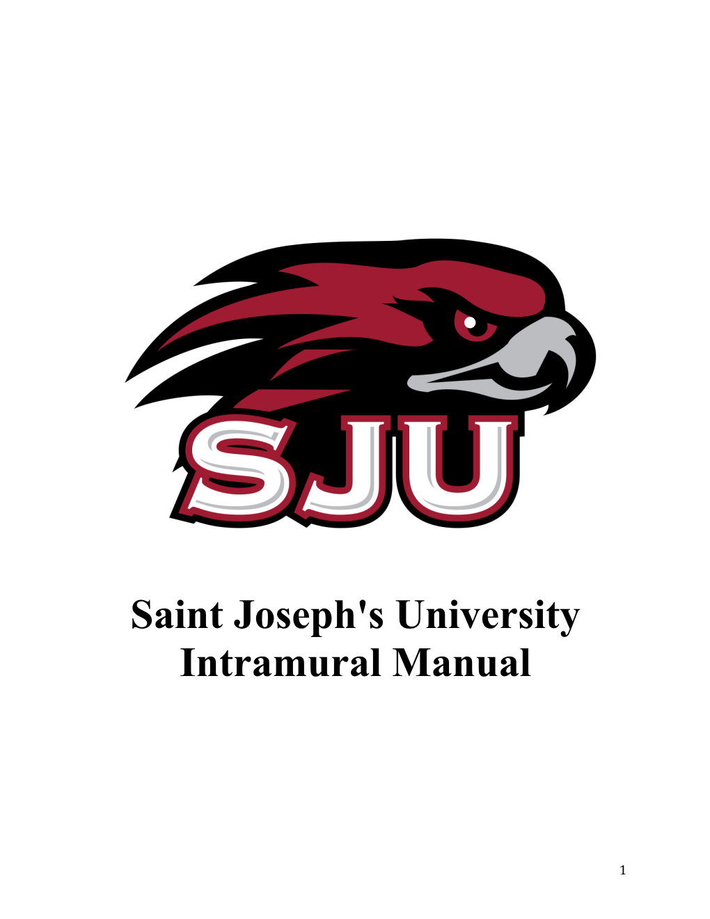 Saint Joseph's University Intramural Manual