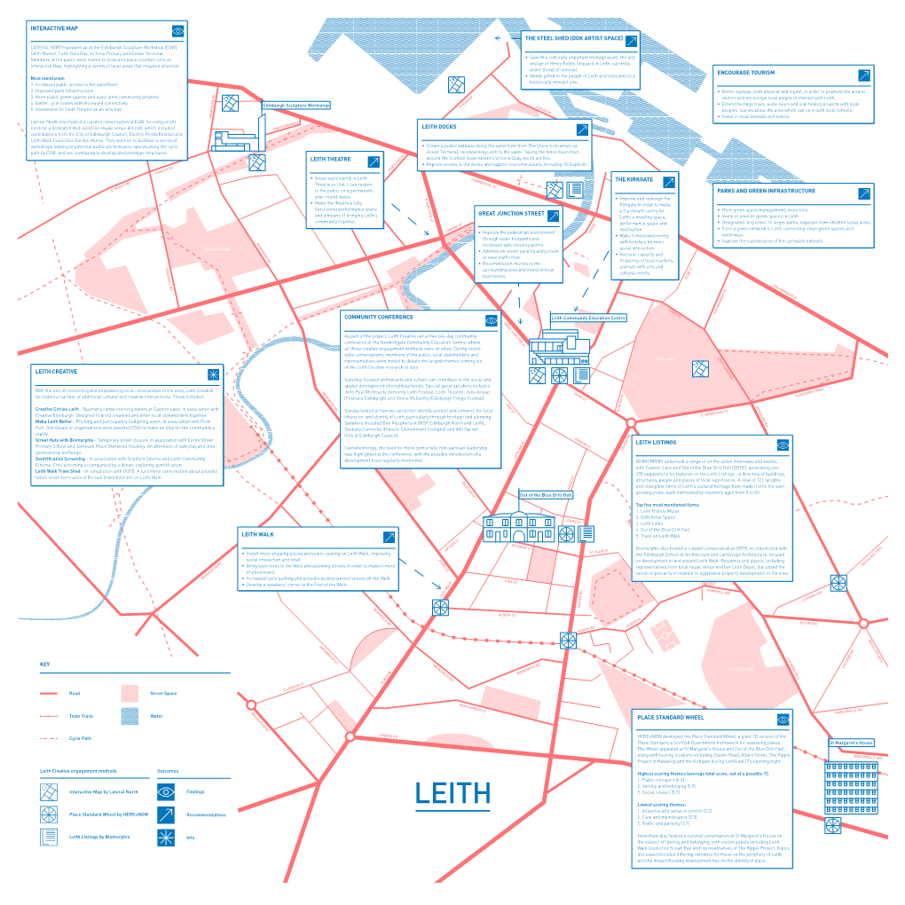 Interactive Map Leith Listings Community Conference Leith Creative the Steel Shed (Dok Artist Space) the Kirkgate Leith Theatre