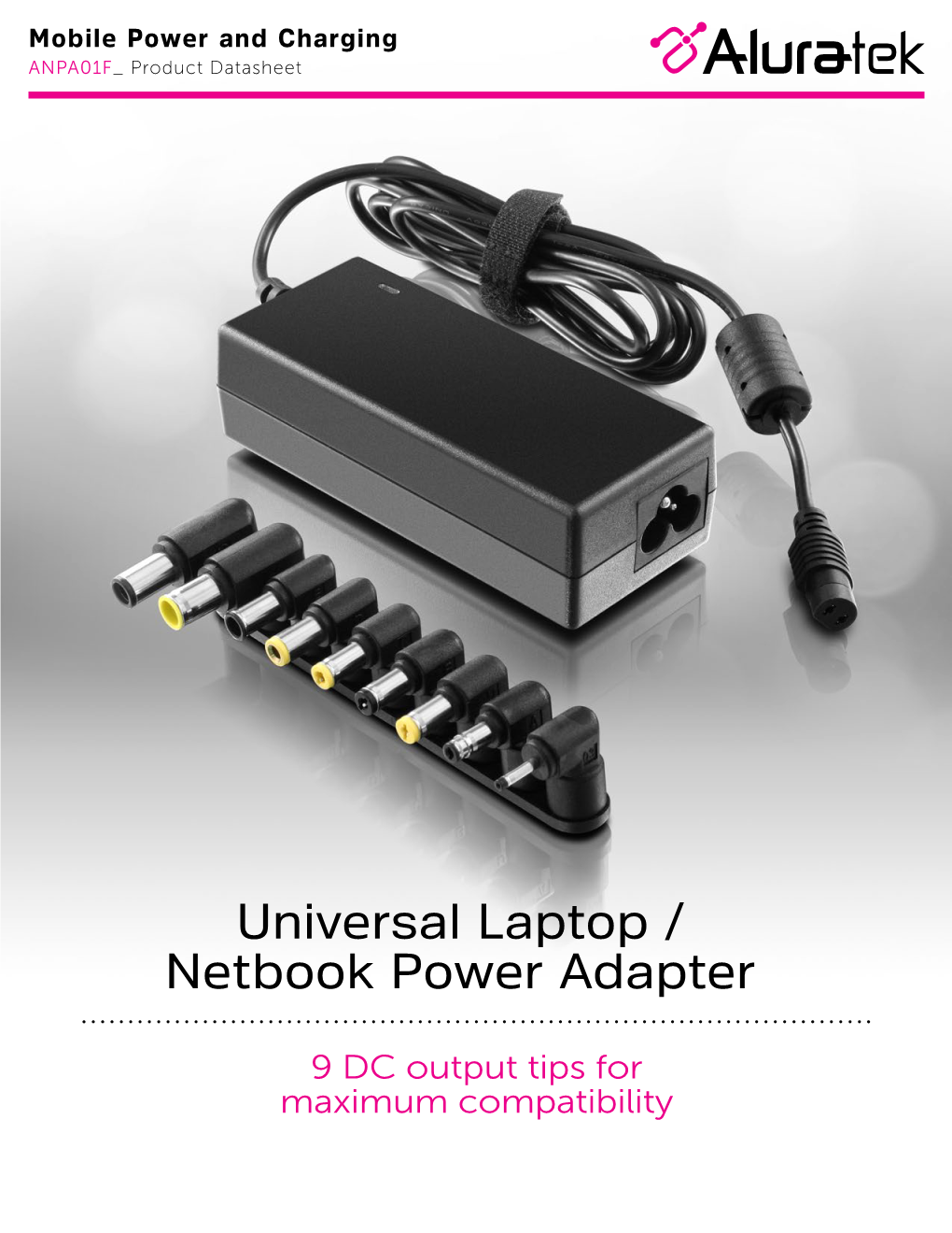 Universal Laptop / Netbook Power Adapter