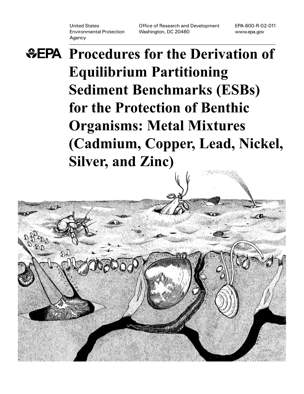 Procedures for the Derivation of Equilibrium Partitioning Sediment Benchmarks (Esbs) for the Protection of Benthic Organisms: Me