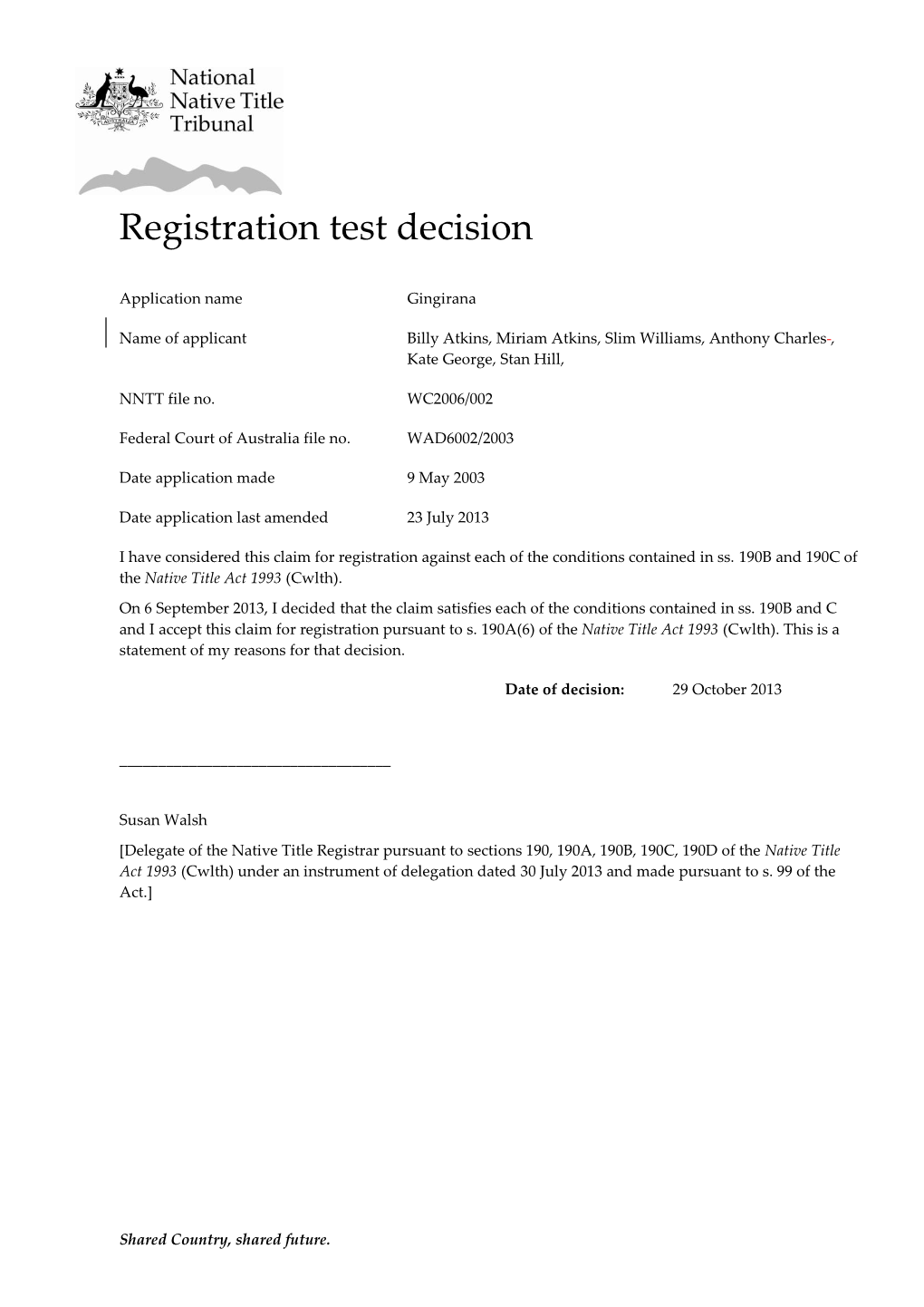 Registration Test Template