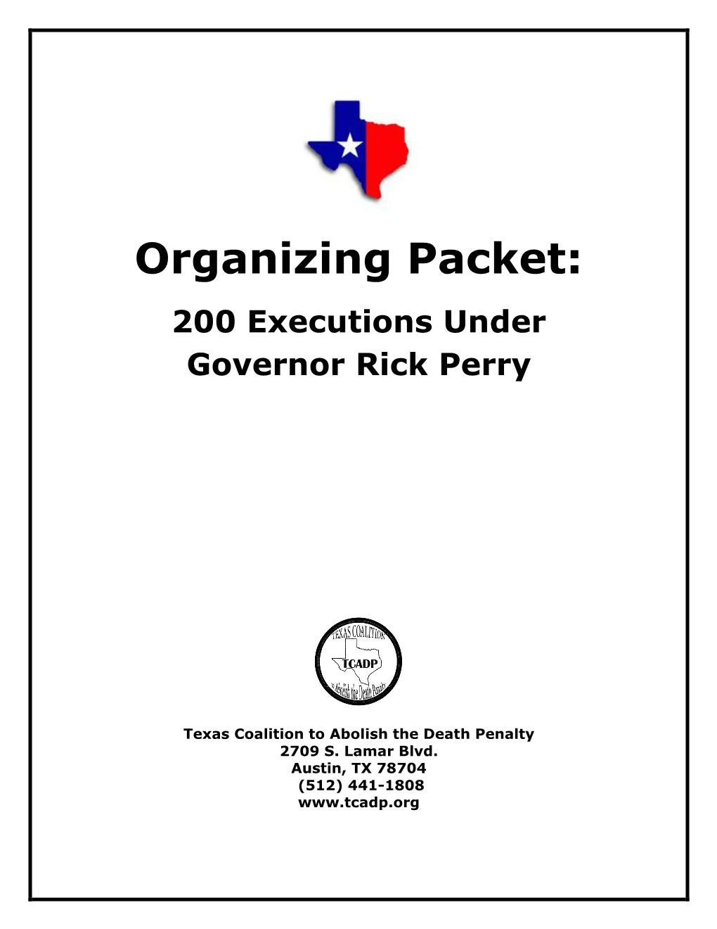 200Th Execution Organizing Packet