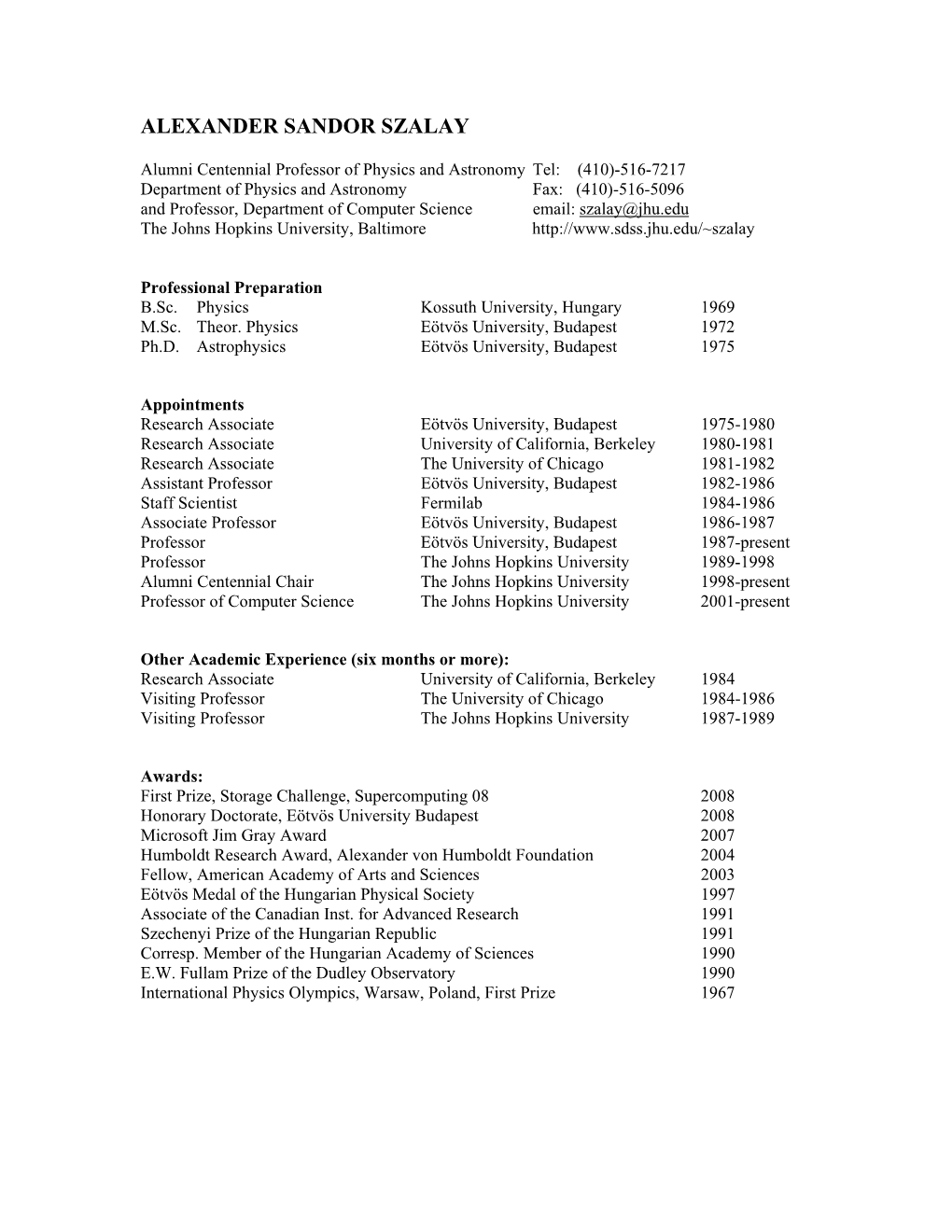 Bio Statement Form