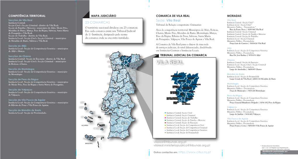 Flyer Do Tribunal Da Comarca De Vila Real