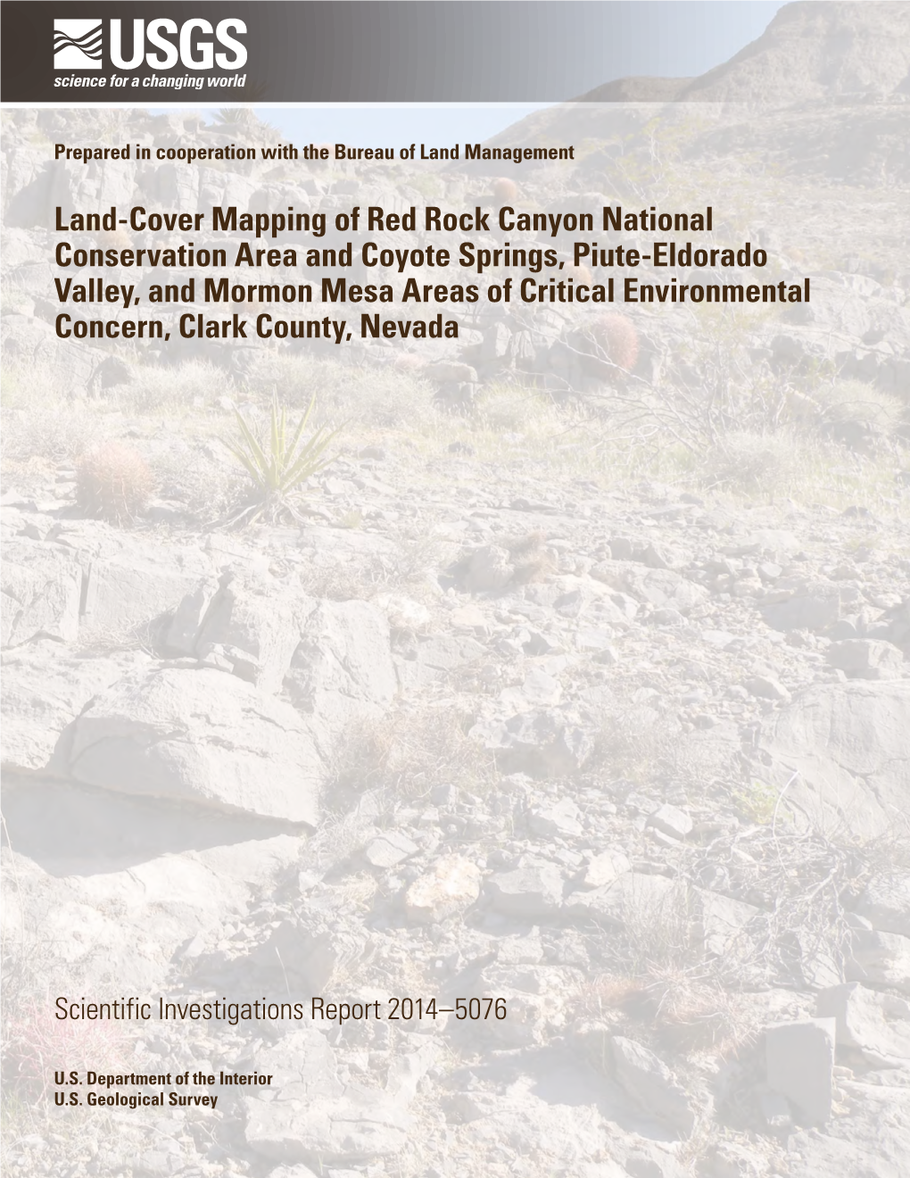 Land-Cover Mapping of Red Rock Canyon National Conservation