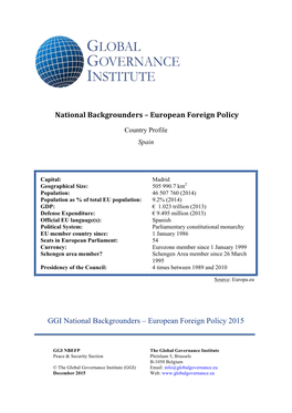 Download/Spanish Foreign Policy Monitor April-June 2015.Pdf