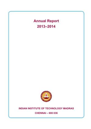 Annual Report 2013–2014