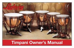 Timpani Owner's Manual AV3LU700