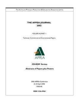 APPEA Journal 2002, Abstracts
