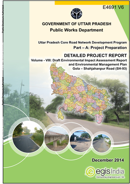 Shahjahanpur Road (SH-93) Public Disclosure Authorized Public Disclosure Authorized