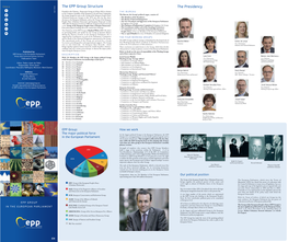 The Presidency the EPP Group Structure