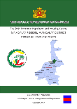 MANDALAY REGION, MANDALAY DISTRICT Patheingyi Township Report