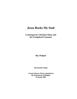 Jesus Rocks My Soul