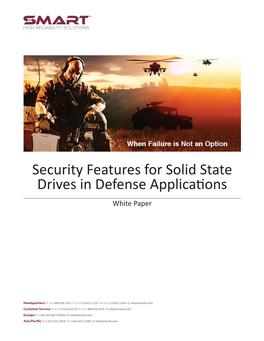 Security Features for Solid State Drives in Defense Applications White Paper