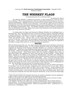 THE WHISKEY FLAGS -- by Richard R. Gideon