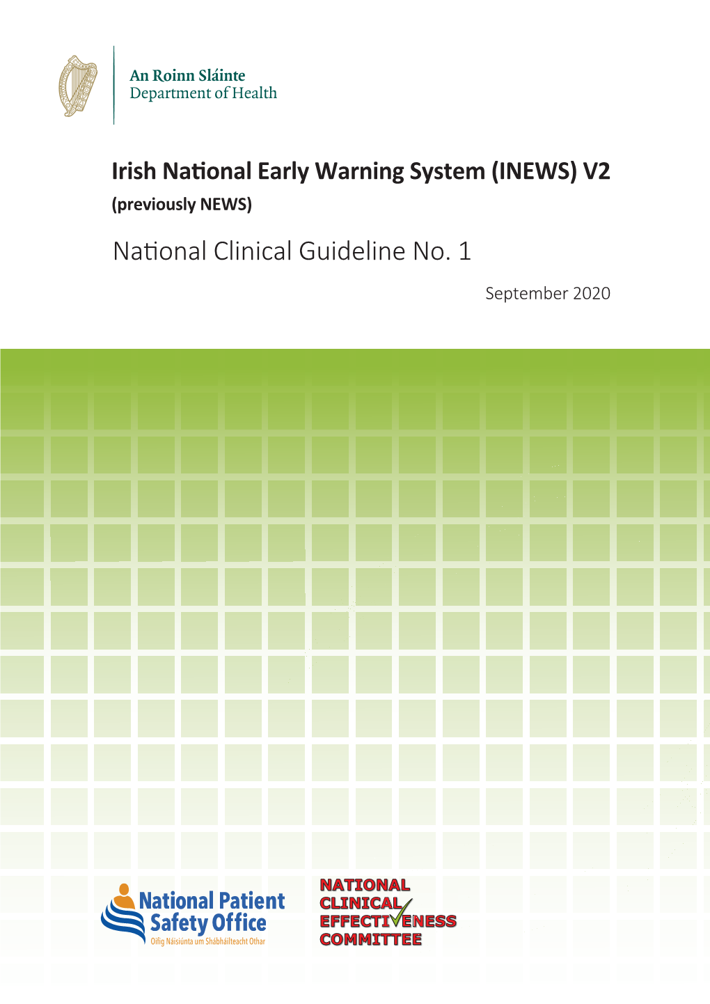 (INEWS) V2 (Previously NEWS) National Clinical Guideline No