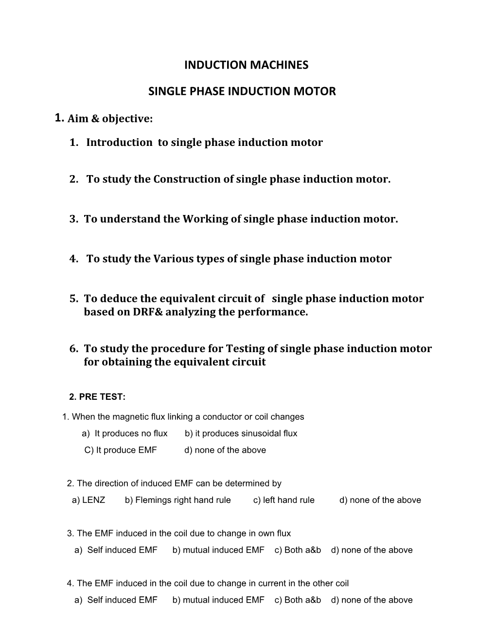 Induction Machines Single Phase Induction Motor