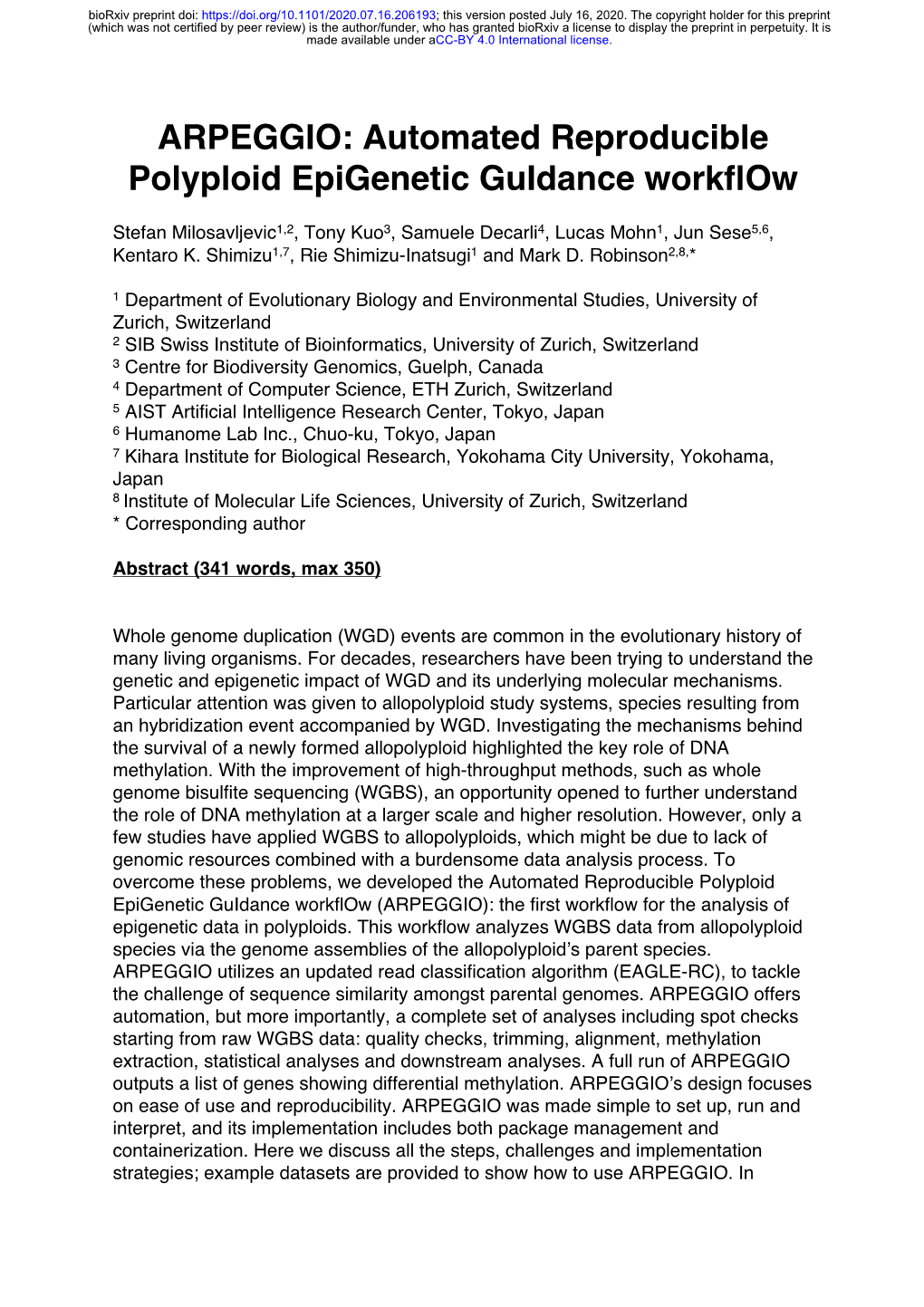 ARPEGGIO: Automated Reproducible Polyploid Epigenetic Guidance Workflow