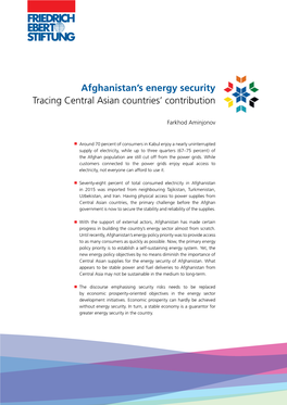 Afghanistan's Energy Security Tracing Central Asian Countries' Contribution