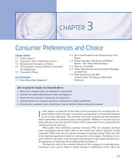 CHAPTER 3 Consumer Preferences and Choice 59