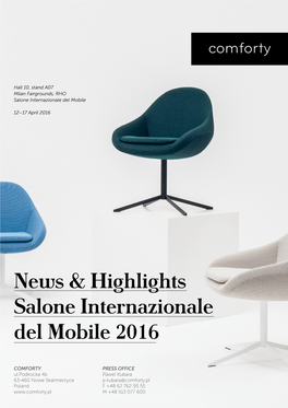 News & Highlights Salone Internazionale Del Mobile 2016