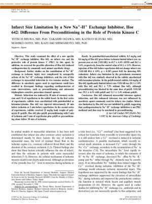 Difference from Preconditioning in the Role of Protein Kinase C