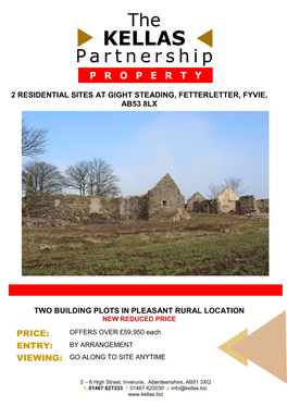 Property 2 Residential Sites at Gight Steading, Fetterletter