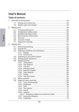 User's Manual Table of Contents 1 Overview of Components