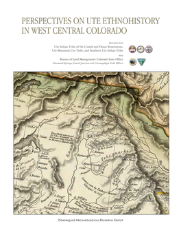 Ute Ethnohistory in West Central Colorado Bibliography