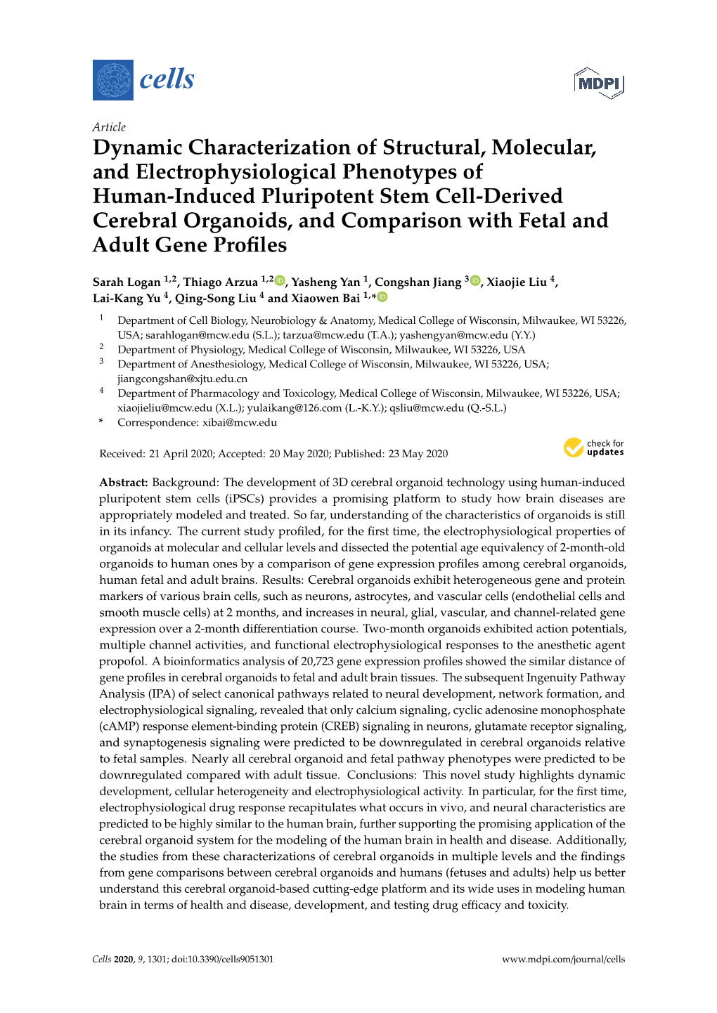 Dynamic Characterization of Structural, Molecular, And