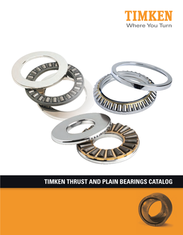 Timken Thrust and Plain Bearings Catalog
