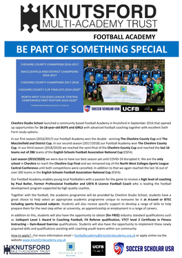 Football Development Program Supported by High Quality Coaches