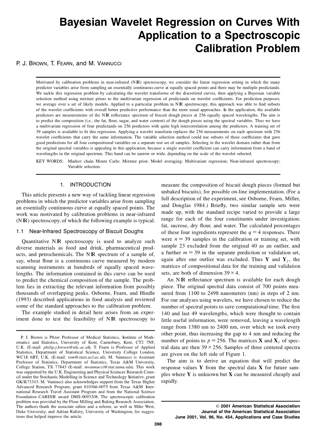 Bayesian Wavelet Regression on Curves with Application to A