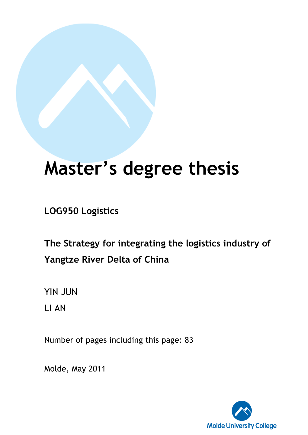 Master Thesis