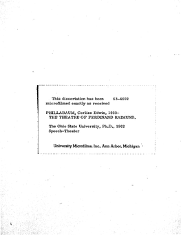 University Microfilms, Inc., Ann Arbor, Michigan 3