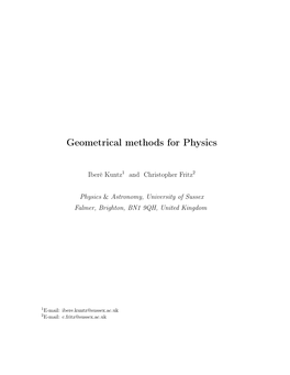 Geometrical-Methods-For-Physics.Pdf
