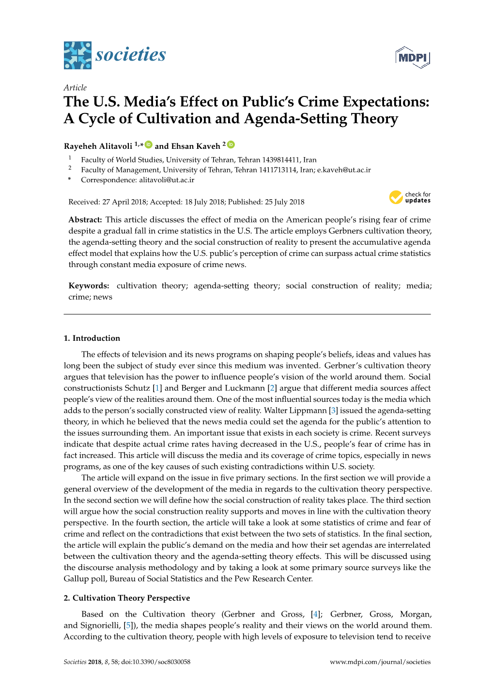 A Cycle of Cultivation and Agenda-Setting Theory