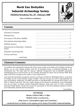 NEDIAS Newsletter No. 29 February 2008
