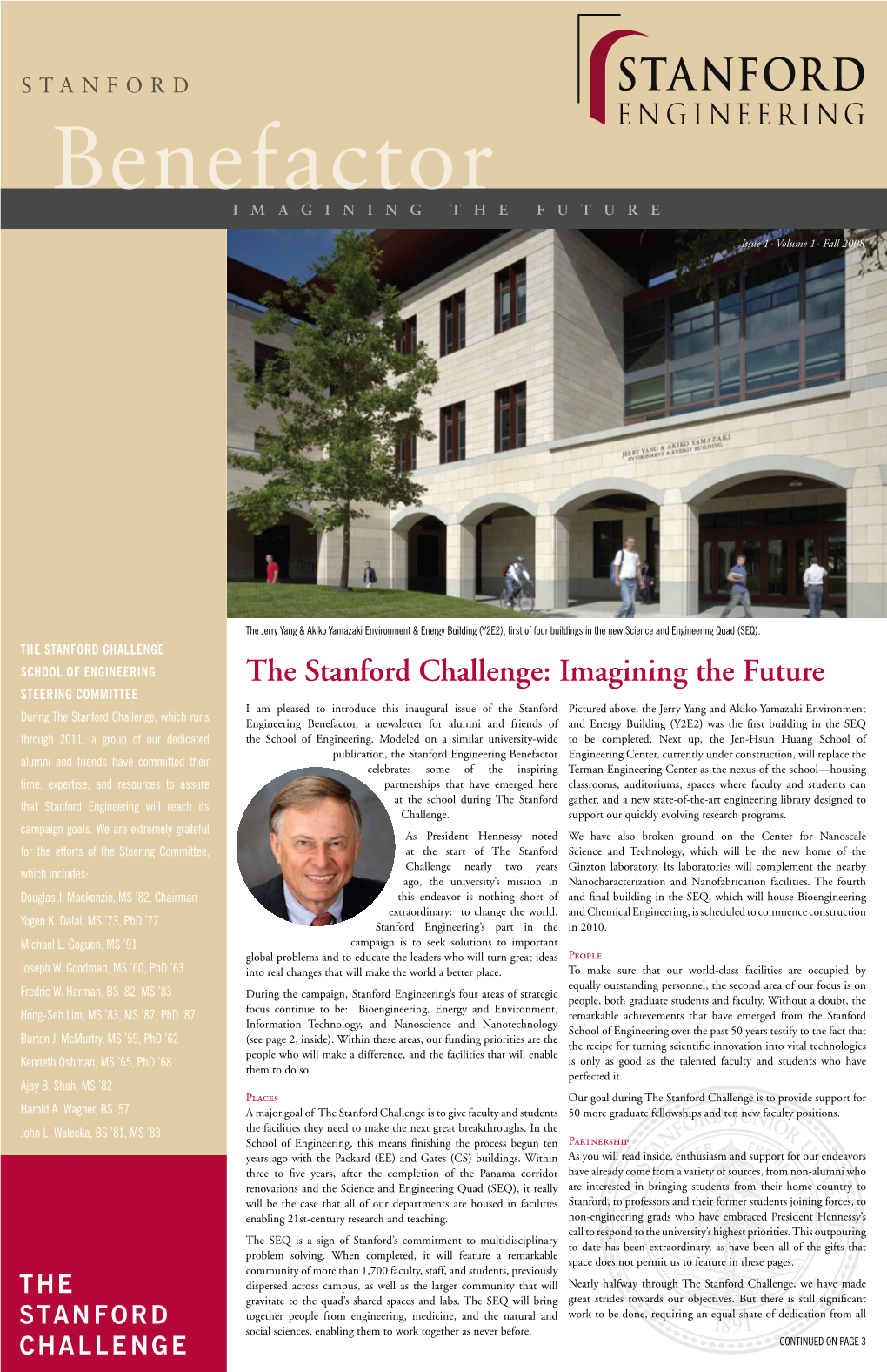 The Stanford Challenge: Imagining the Future