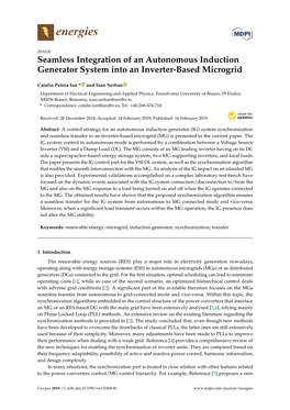 Seamless Integration of an Autonomous Induction Generator System Into an Inverter-Based Microgrid