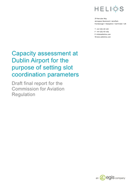 Capacity Assessment at Dublin Airport for the Purpose of Setting Slot Document Title Coordination Parameters Response to Rft 113298