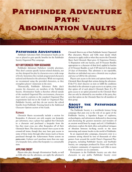 Abomination Vaults