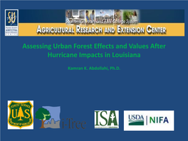 Assessing Urban Forest Effects and Values After Hurricane Impacts in Louisiana