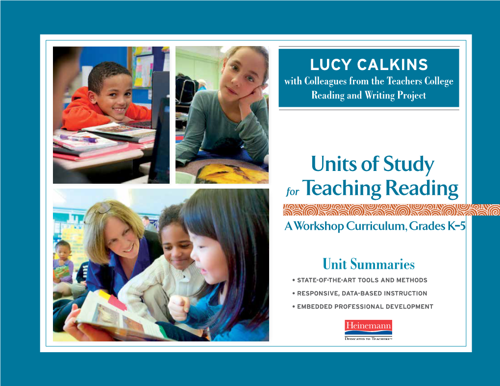 Units of Study for Teaching Reading