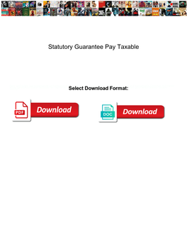 Statutory Guarantee Pay Taxable