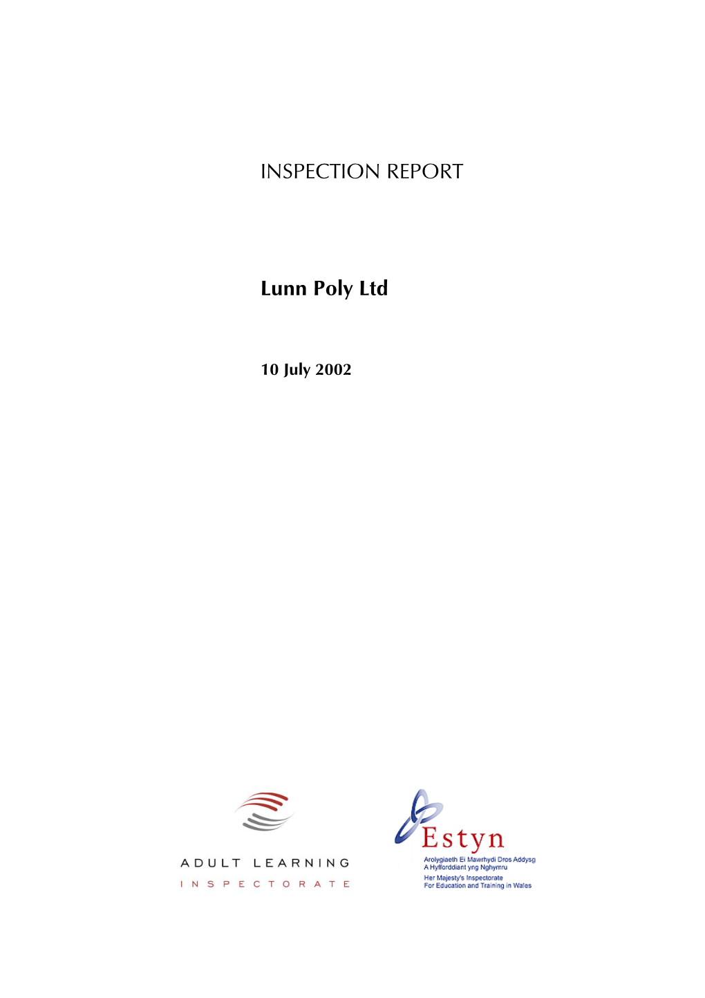 Lunn Poly Ltd INSPECTION REPORT