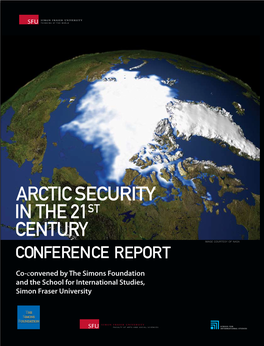 "Arctic Security in the 21St Century" Conference Report