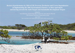 Review of Performance by 2016 of UK Overseas Territories And