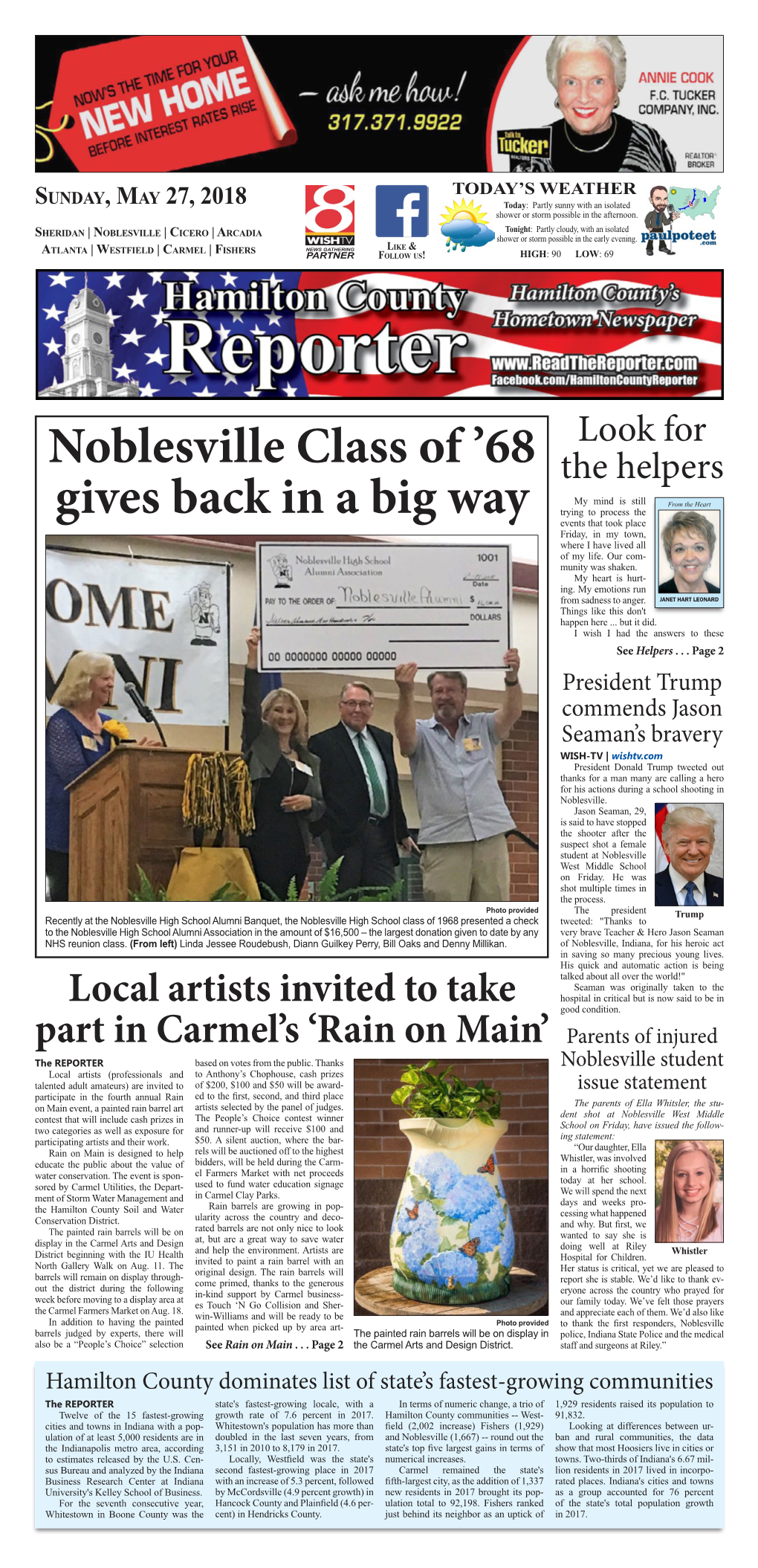 Noblesville Class of '68 Gives Back in a Big